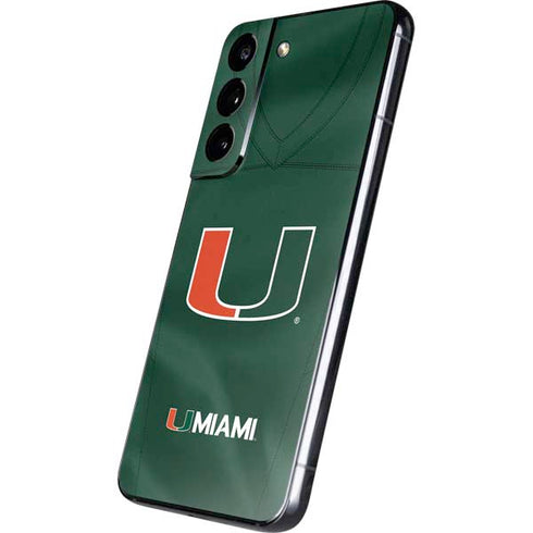 University of Miami Green Jersey Galaxy S22 Skin